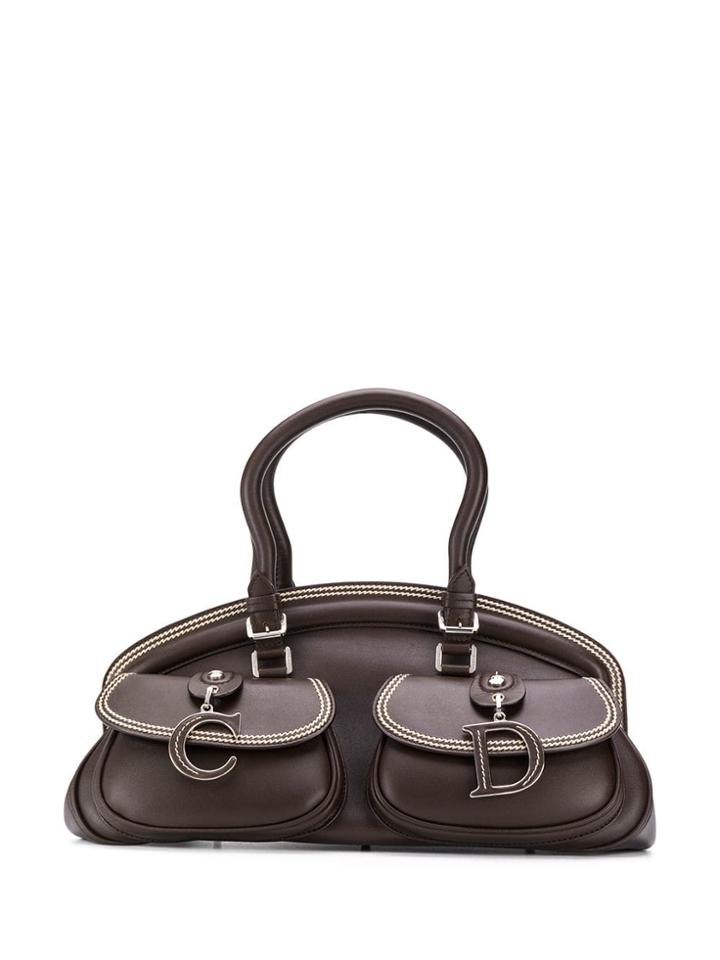 Christian Dior Vintage 2000's Contrast-stitch Bag - Brown