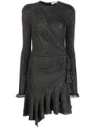 Philosophy Di Lorenzo Serafini Diamante Ruffle Wrap Dress - Black