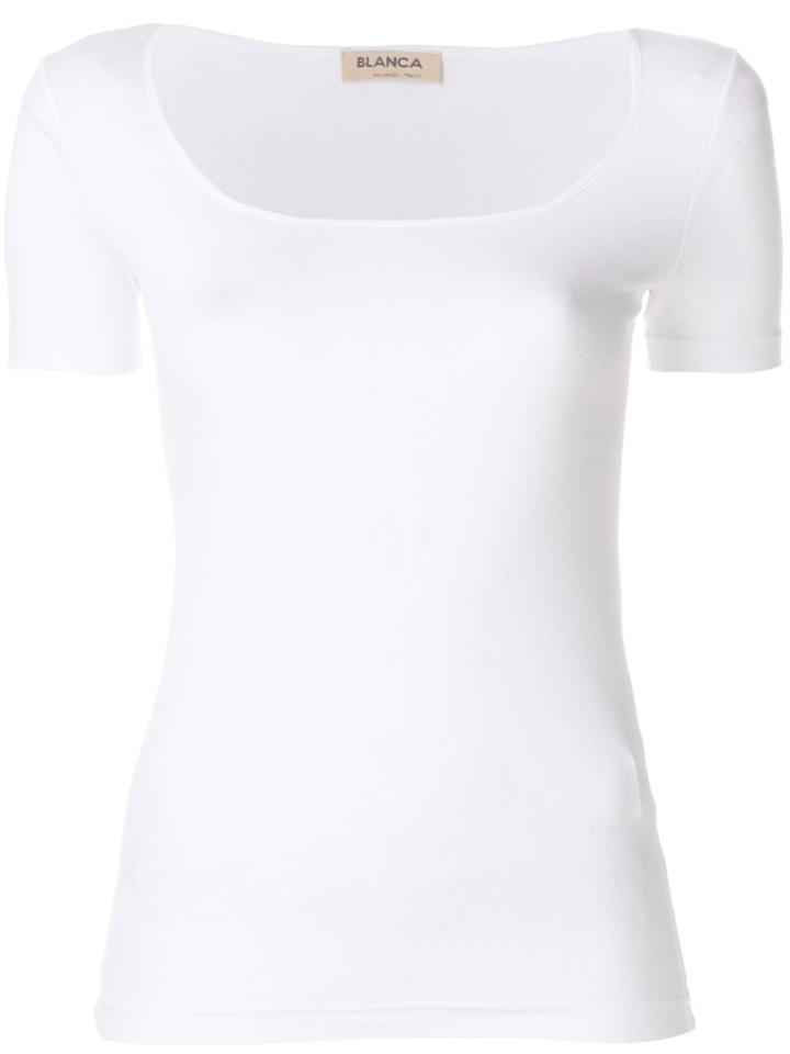 Blanca Fitted Short-sleeve T-shirt - White