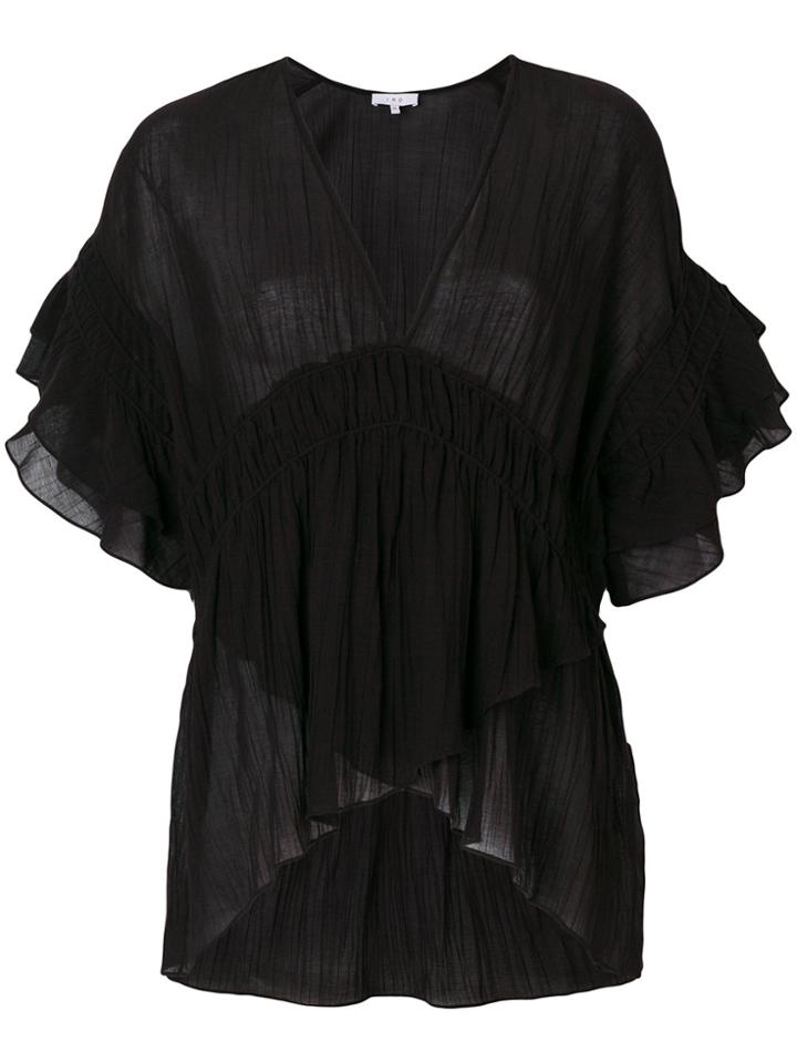 Iro Fomosa Frilled Blouse - Black