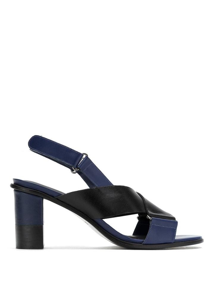 Mara Mac Block Heels Sandals - Black