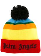 Palm Angels Striped Beanie, Men's, Acrylic