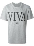 Golden Goose Deluxe Brand Printed T-shirt, Men's, Size: M, Grey, Cotton