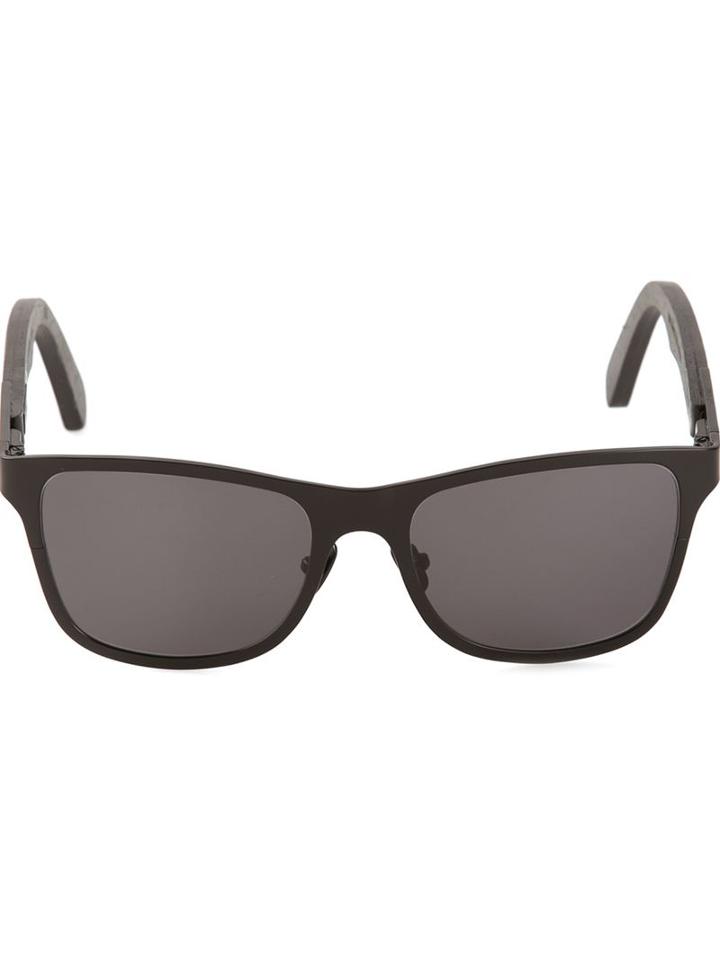 Shwood 'canby' Sunglasses, Men's, Black, Wood/titanium