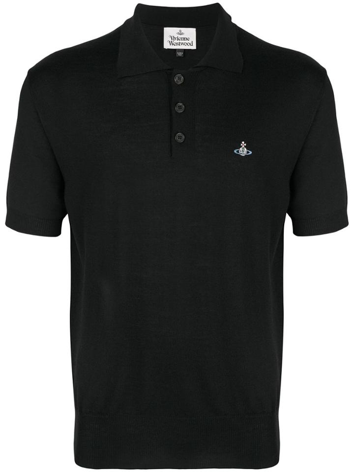 Vivienne Westwood Classic Logo Polo Shirt - Black