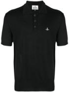 Vivienne Westwood Classic Logo Polo Shirt - Black