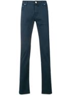 Jacob Cohen Logo Handkerchief Slim Jeans - Blue