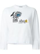 Dsquared2 Cropped Sweatshirt, Women's, Size: S, White, Cotton