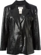 Yves Saint Laurent Vintage Faux Leather Jacket, Women's, Size: 40, Black