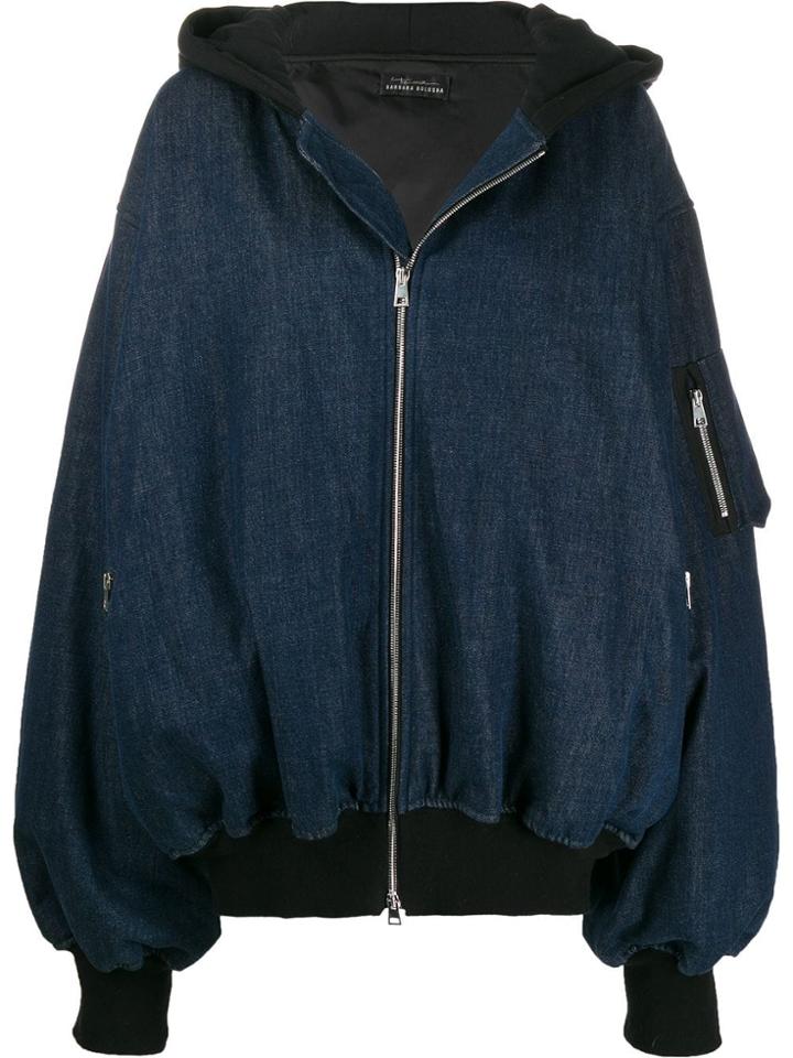 Barbara Bologna Oversized Bomber Jacket - Blue