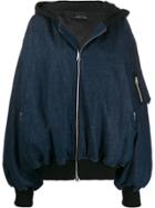 Barbara Bologna Oversized Bomber Jacket - Blue