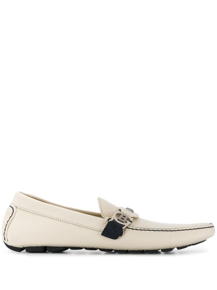 Baldinini Contrast Trim Loafers - Neutrals