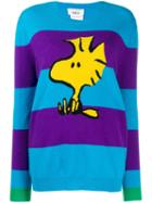 Chinti & Parker Striped Snoopy Jumper - Blue