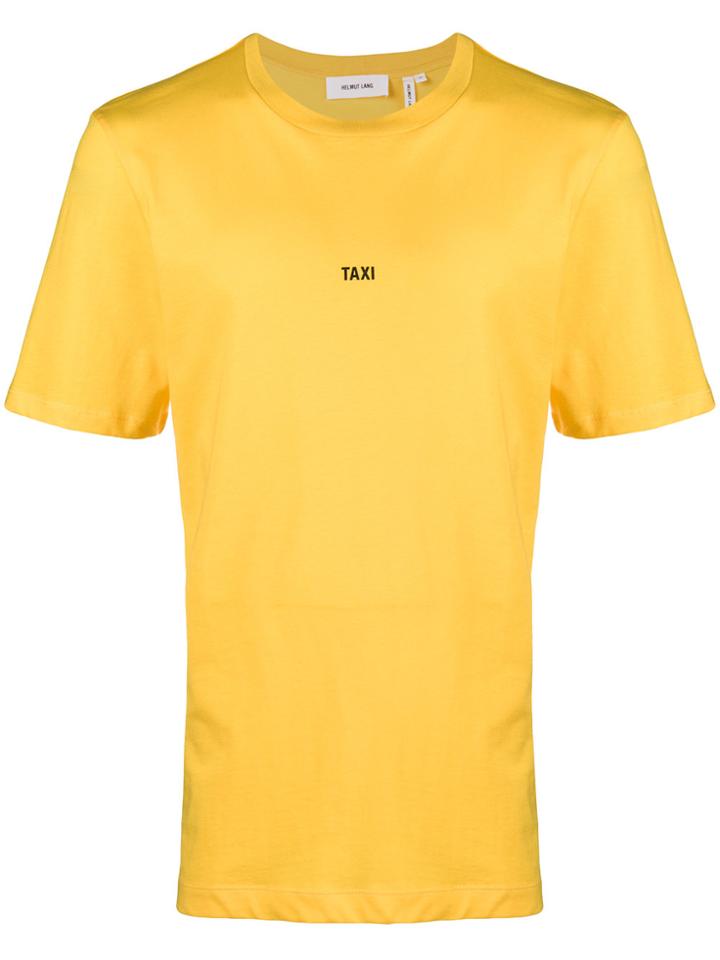 Helmut Lang Taxi Print T-shirt - Yellow & Orange