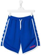 Diadora Junior Teen Contrast Piping Track Shorts - Blue