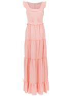 Martha Medeiros Long Dress - Pink & Purple