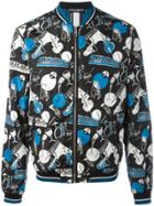 Dolce & Gabbana Musical Instrument Print Bomber Jacket - Black