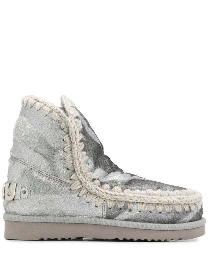 Mou Mou Fw101009d Eskimo 18 Le Metal Posil Leather/fur/exotic