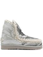 Mou Mou Fw101009d Eskimo 18 Le Metal Posil Leather/fur/exotic