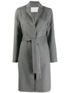 Fabiana Filippi Belted Single-breasted Coat - Grey
