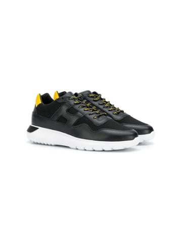 Hogan Kids Side Logo Sneakers - Black