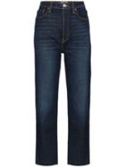 Re/done High-waist Dark Wash Jeans - Blue