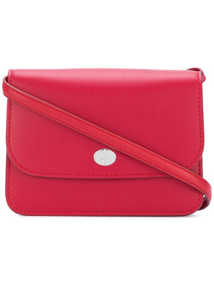 Loro Piana Canter Flap Shoulder Bag - Red