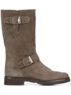 Gravati Buckled Boots - Grey