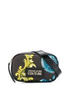 Versace Jeans Couture Logo Print Patch Detail Belt Bag - Black