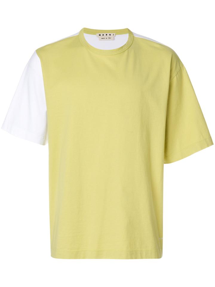 Marni Colour Blocked T-shirt - Green