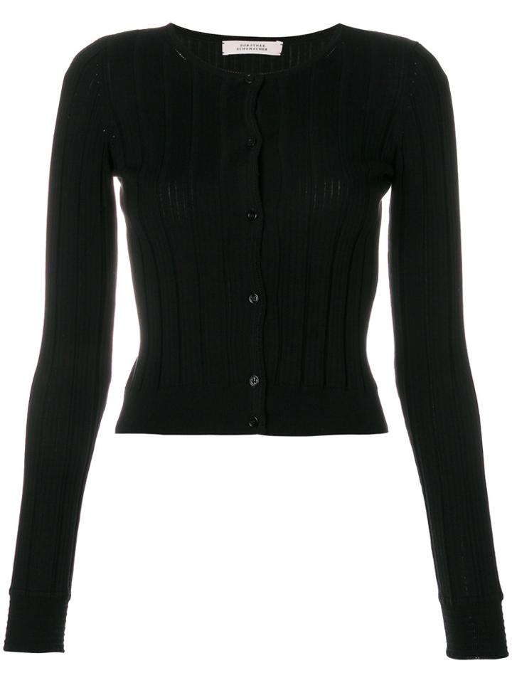 Dorothee Schumacher Slim Fit Cardigan - Black