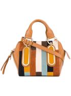 See By Chloé Patchwork Paige Tote, Women's, Nude/neutrals, Calf Leather/cotton