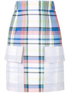 Ports 1961 Fitted Check Skirt - Multicolour