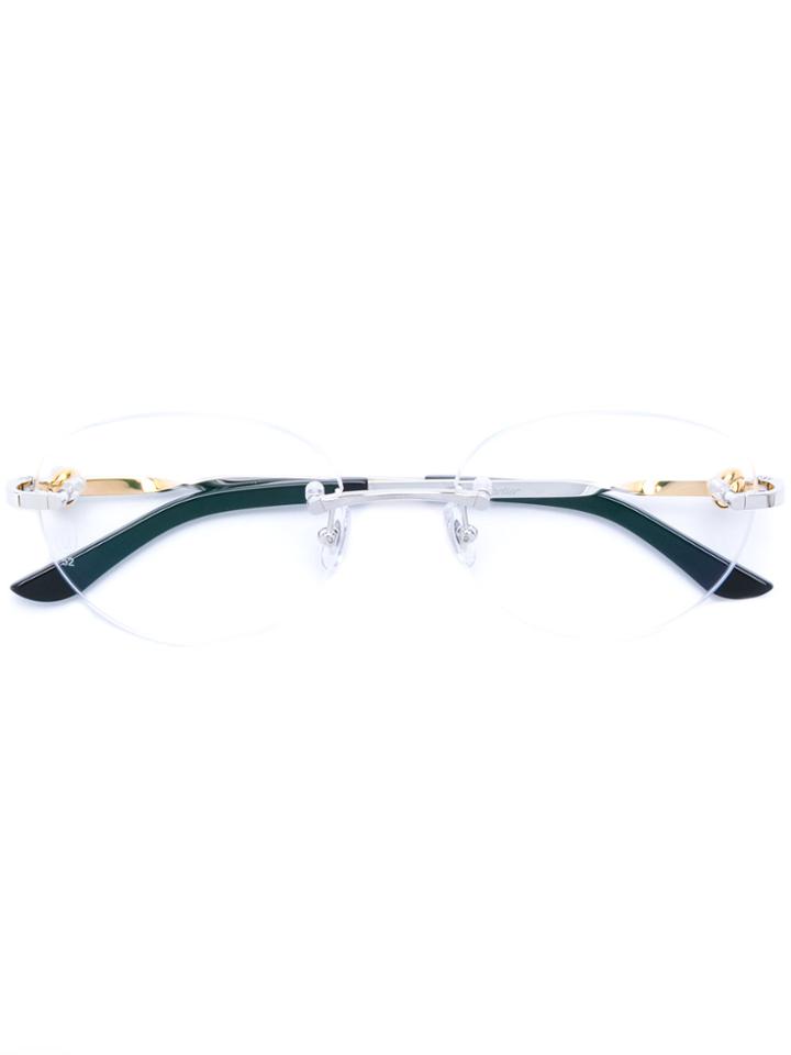 Cartier Trinity Rimless Glasses - Metallic