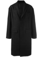 Les Hommes Classic Coat, Men's, Size: 48, Black, Virgin Wool/polyamide/cashmere/viscose