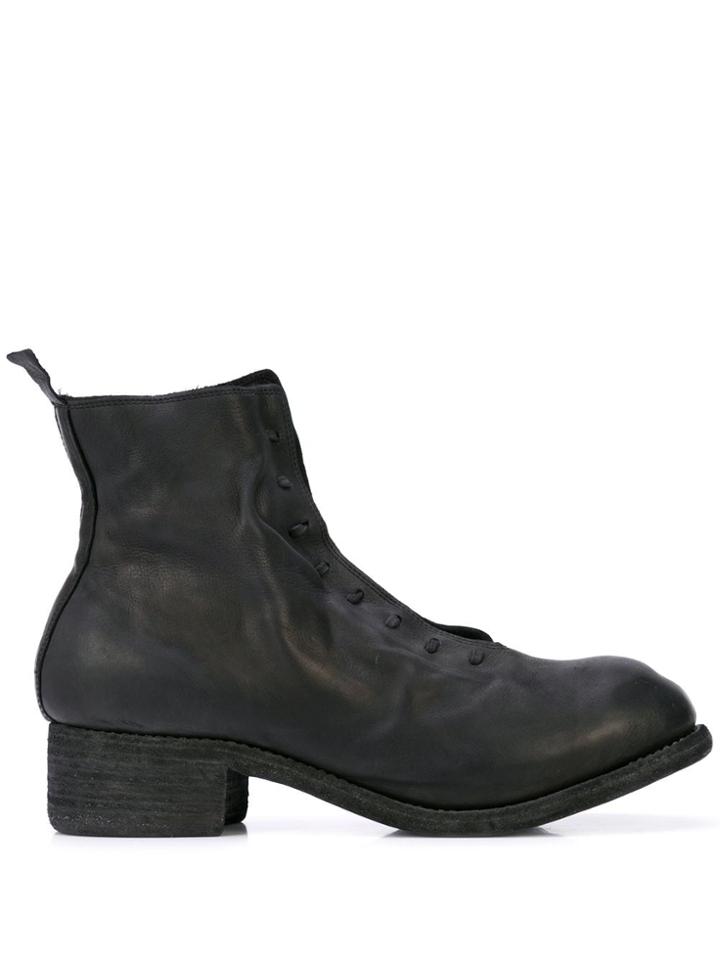 Guidi Slip-on Ankle Boots - Black