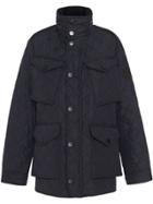 Burberry Diamond Quilted Thermoregulated Field Jacket - Blue