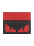 Fendi Appliqué Card Holder - Black