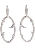 Stephen Webster Diamond 'oval Thorn' Earrings, Women's, Metallic