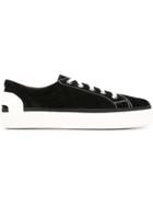 Lanvin Two Tone Contrast Sneakers - Black