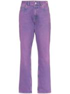 Martine Rose Mid Rise Straight Leg Jeans - Purple
