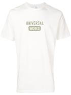 Universal Works Logo Printed T-shirt - White