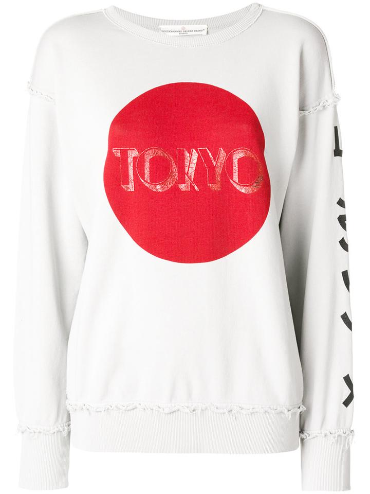 Golden Goose Deluxe Brand - Tokyo Print Sweatshirt - Women - Cotton - Xs, Grey, Cotton