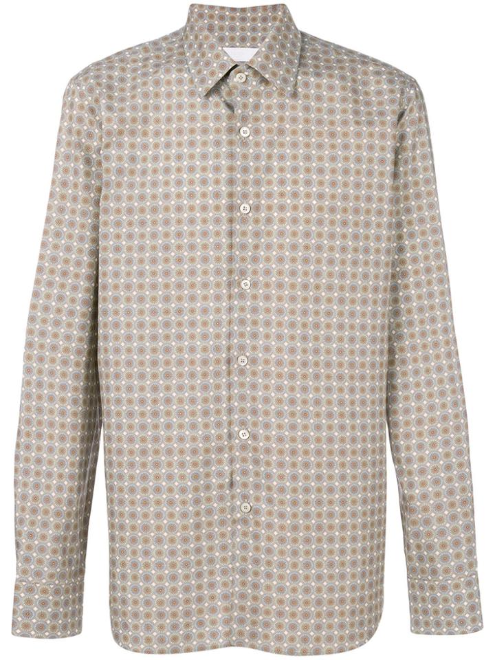 Prada Micro Print Shirt - Brown
