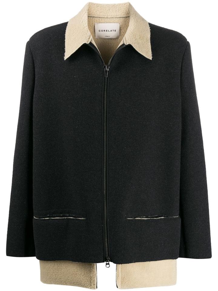 Corelate Wool Blend Jacket - Brown