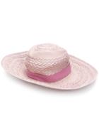 Paul Smith Plaited-style Sun Hat - Pink & Purple