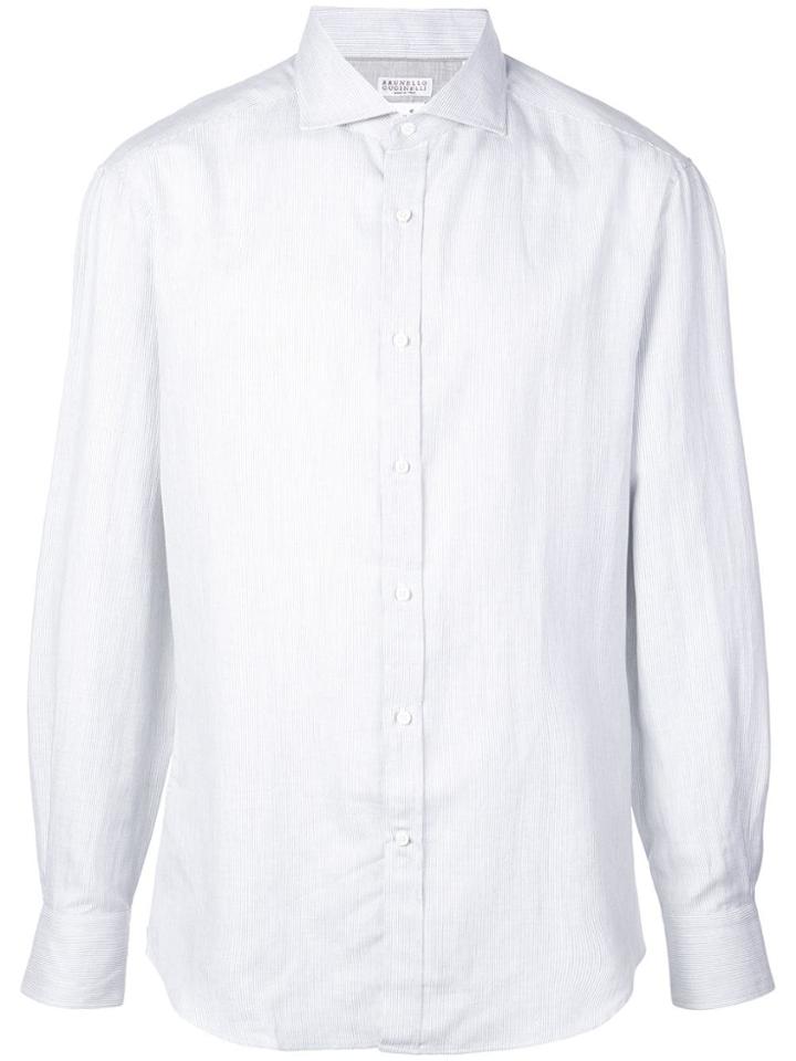 Brunello Cucinelli Micro-stripe Shirt - Grey