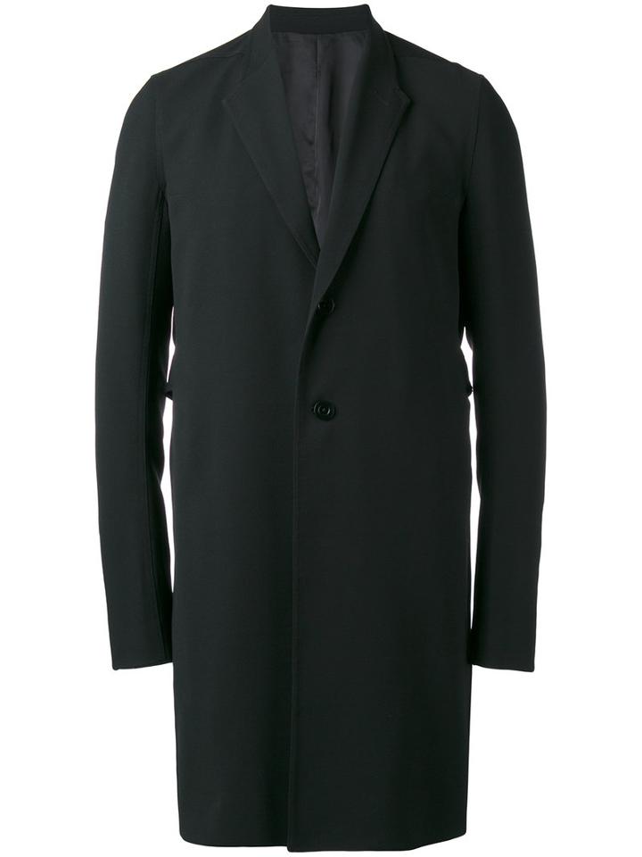 Rick Owens Pharmacy Coat, Men's, Size: 52, Black, Viscose/virgin Wool/cotton/cupro