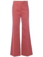 Alexa Chung Cord High-waisted Pants - Pink & Purple