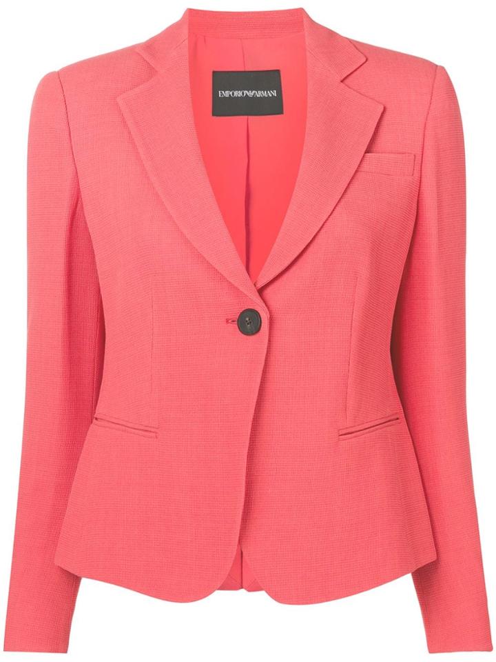Emporio Armani Slim Fit Blazer - Orange